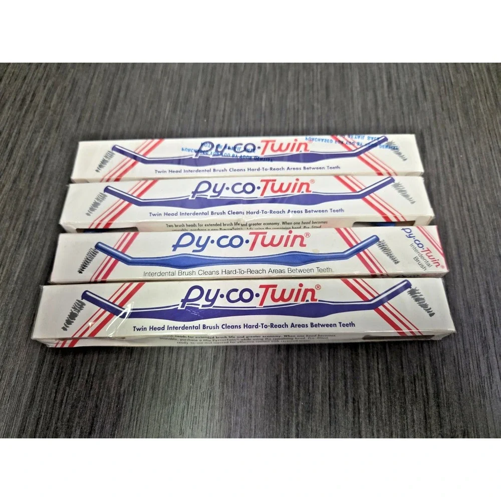 Vintage Py Co Twin Professional Interdental Brush NEW SEALED Set Of 4